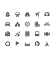 traveling and transport icons vector image