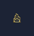 building nome realty gold logo vector image