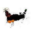 happy halloween card vector image