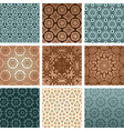 retro wallpaper set vector image