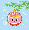 with christmas toy vector image vector image