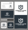 x royal logo design template monogram vector image