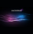 music abstract background blue equalizer vector image