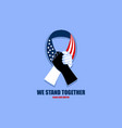 we stand together vector image vector image