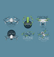 a drawn drone for sale and service vector image vector image