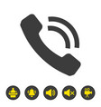call icon on white background vector image