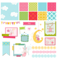 design elements - baby bunny sweet vector image