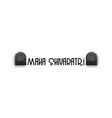maha shivaratri brush calligraphy style template vector image