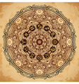 ornate mandala and zodiac circle horoscope signs vector image vector image