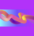 abstract 3d colorful composition with smooth tube vector image vector image