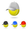 tennis mascot vector image