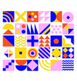 geometric minimalistic background vector image vector image