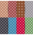 set of seamless pattern vector image