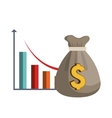 economic growth design vector image vector image
