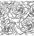 seamless pattern with flowers roses floral vector image