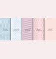 set of colorful geometric simple seamless vector image vector image