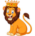 Lion cartoon walking Royalty Free Vector Image