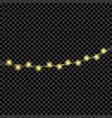 garlands christmas lights vector image