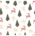 winter holidays seamless repeat pattern vector image