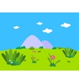 flower beautiful landscape vector image vector image
