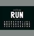 texture font and alphabet rough style typeface vector image