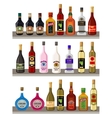 alcoholic beverages vector image