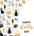 easter angel card vector image vector image