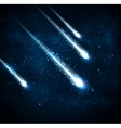 four comets vector image vector image