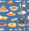 french food traditional delicious cuisine vector image