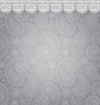 patterned background with lace vector image