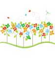 spring trees vector image vector image