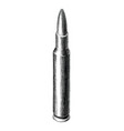 bullet hand draw vintage style black and white vector image