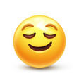 calm emoji vector image vector image