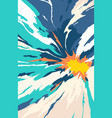 comic book fantastic wind and clouds vector image vector image
