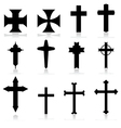 crosses vector image vector image