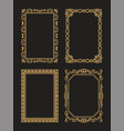decorative frames set of curved graphic ornament vector image