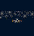 merry christmas and happy new year luxury gold vector image