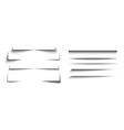 stripes shadows set on white background vector image