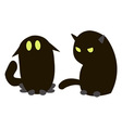 blac cats vector image vector image