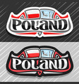 logo for poland vector image