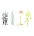 trees vector image vector image