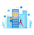 house property for man woman character people go vector image