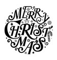merry christmas letter vector image vector image