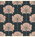 vintage seamless pattern with pink flowers art vector image vector image