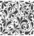 black and white abstract seamless pattern vector image