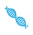 medical spiral genetic dna icon isolated flat vector image