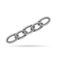 realistic metal chain texture silver color chains vector image vector image