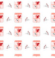 romantic seamless pattern vector image vector image