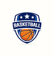 basketball logo template vector image