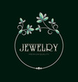 jewelry frame logo vector image